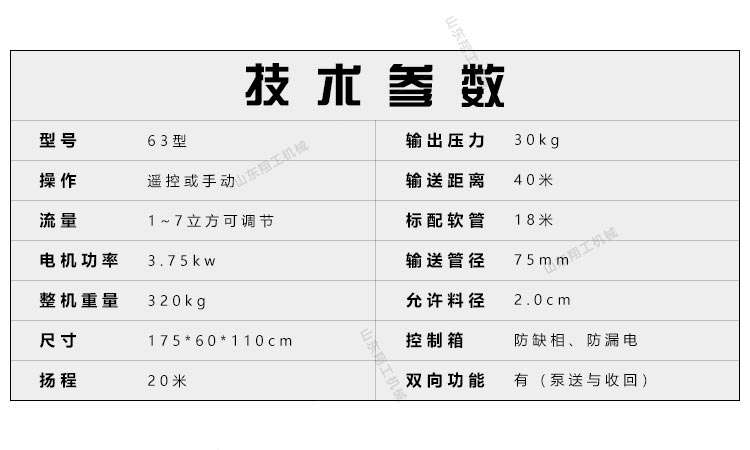 3.75kw微型二次结构浇筑泵